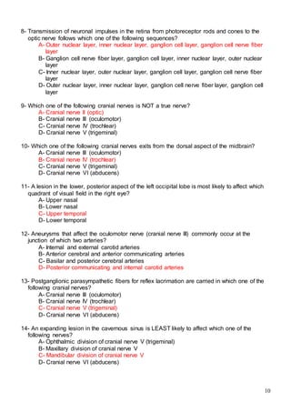 523 ophthalmology MCQs