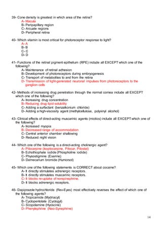 523 ophthalmology MCQs
