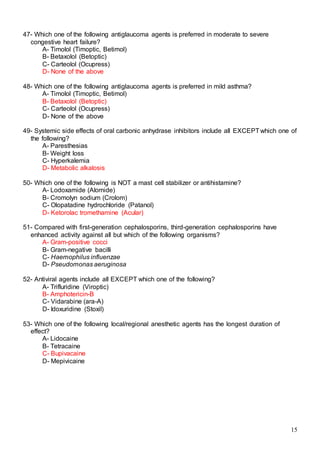 523 ophthalmology MCQs