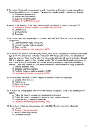 523 ophthalmology MCQs