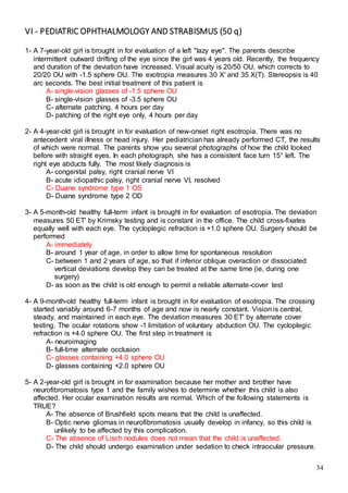 523 ophthalmology MCQs