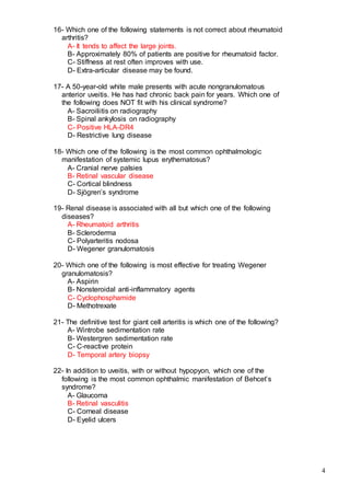 523 ophthalmology MCQs