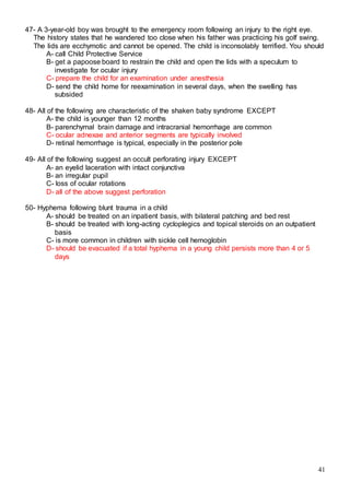 523 ophthalmology MCQs