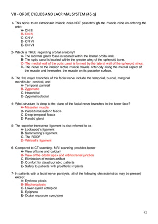 523 ophthalmology MCQs