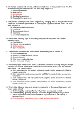 523 ophthalmology MCQs
