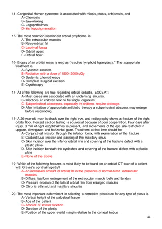 523 ophthalmology MCQs