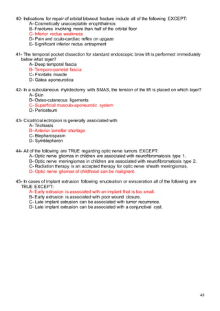 523 ophthalmology MCQs