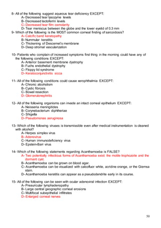 523 ophthalmology MCQs