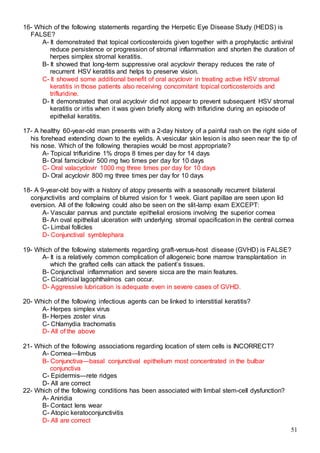 523 ophthalmology MCQs