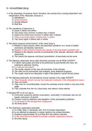 523 ophthalmology MCQs