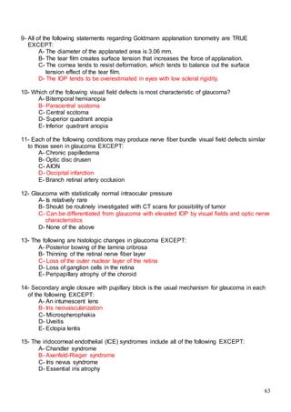 523 ophthalmology MCQs