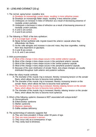 523 ophthalmology MCQs