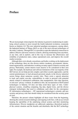 Security And Privacy Trends In The Industrial Internet Of Things 1st Ed ...