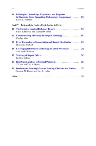 Error Reduction And Prevention In Surgical Pathology 2nd Ed Raouf E ...