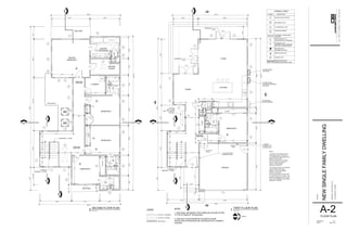 28'-5"
13'-3"10'-6"15'-3"
4'-6"
5'-3"
6'-5"3'-6"
31'-3"
20'-0"10'-0"
14'-0"
53'-5"9'-6"
3'-6"
8'-1"
1'-10"12'-0"
62'-11"
19'-0"
5'-8"
2'-6"
15" MIN
5'-6"
15"MIN
2'-7"
24" MIN
1'-10"
GARAGE
BEDROOM 5
33'-8"
19'-8"12'-9"
12'-0"
21'-10"15'-3"
4'-6"
5'-3"
6'-5"3'-6"
28'-9"
12'-0"15'-6"
15'-6"
58'-5"9'-6"
63'-11"
5'-6"
33'-8"
11'-3"12'-9"
7'-6"
8'-0"12'-0"
15" MIN
2'-6"
5'-6"
2'-11"
BALCONY
15"MIN
11'-8"
8'-0"
5'-3"
8'-0"
5'-9"
6'-6"8'-6"
5'-6"
15"MIN
8'-5"
3'-2"
15" MIN
24"MIN
5'-0"
LAUNDRY
MASTER
BEDROOM 1
4'-6"
BALCONY
BEDROOM 2
BEDROOM 3
BEDROOM 4
MASTER
CLOSET
MASTER
BATHROOM
7'-6"
W/D
DN UP
ROOF BELOW
LIVING
DINING
1/4"=1'-0"
FIRST FLOOR PLAN
11/4"=1'-0"
SECOND FLOOR PLAN
2
(E) WALL TO REMAIN
(E) WALL TO DEMO
LEGEND
NEW WALLS
1/A4 1/A41/A4 1/A4
2/A4
4/A3
1/A3
2/A4
3/A3
2/A3
2/A4
2/A4
S
S
S
S
S
SD/CM
SD/CM
SD/CM
F
F
F
F
24" MIN
24" MIN
24"MIN
2'-4"
NOTES:
1. FANS SHALL BE ENERGY STAR COMPLAINT AND BE DUCTED
TO THE OUTSIDE OF THE BUILDING
2. FANS NOT FUNCTIONINGFOR THE WHOLE HOUSE
VENTILATION SYSTEM MUST BE CONTROLLED BY A HUMIDITY
CONTROL
THRESHOLD < 1.5"
(TYP.)
THRESHOLD < 1.5"
(TYP.)
(N) STAIR
MIN. 10" RUN
MAX. 7.75" HEIGHT
(TYPICAL)
KITCHEN
CLOSET
CLOSET
CLOSET
CLOSET
5'-1"
8'-2"
7'-6"
13'-9"
2'-7"
14'-5"
11'-6"
11'-11"2'-11"
F
F
2'-0"
8'-3"
1'-10"
4'-8"3'-0"8'-1"
5'-6" 14'-2"
2'-1"
7'-31/4"
13'-9"
5'-0"
8'-6"
6'-0"
A/C
A/C
1'-1"9'-1"
7'-3"
2'-6"
(N) TANKLESS
WATER HEATERS
1" CONDUIT
TERMINAL FOR
FUTURE EVSE
NOTES:
“THE PANEL OR SUBPANEL SHALL
PROVIDE CAPACITY TO INSTALL
A 40-AMPERE MINIMUM DEDICATED
BRANCH CIRCUIT AND
SPACE(S) RESERVED TO PERMIT
INSTALLATION OF A BRANCH
CIRCUIT OVERCURRENT
PROTECTIVE DEVICE.”
“THE SERVICE PANEL OR SUBPANEL
CIRCUIT DIRECTORY SHALL
IDENTIFY THE OVERCURRENT
PROTECTIVE DEVICE
SPACE(S) RESERVED FOR FUTURE
EV CHARGING AS EV CAPABLE. THE
RACEWAY TERMINATION LOCATION
SHALL BE PERMANENT AND VISIBLY
MARKED EV CAPABLE.”
FUTURE SOLAR
INVERTER EQUIPMENT
LOCATION
(N) MAIN PANEL
(200 A) MIN.
8'-5"
GUARDRAIL - 42" MIN.
STARIWAY
HANDRAIL - 42" MIN.
STARIWAY
HANDRAIL - 42" MIN.
(N) STAIR
(TYP)
1- HR FIRE RATED
CONSTRUCTION
CEILING LIGHT FIXTURE
FLUORESCENT LIGHT
LIGHTING PENDANT
RECESSED LIGHT
SYMBOL DESCRIPTION
EXTERIOR FLUORESCENT
LIGHTING
SYMBOLS TABLE
UNLESS NOTED OTHERWISE
PLUG @ 12" A.F.F.
SWITCH @ 44" A.F.F.
UNLESS NOTED OTHERWISE
ARC FAULT INTERRUPTOR
INTERRUPTOR (GFI)
GROUND FAULT
(GFI)
CARBON MONOXIDE ALARM
F EXHAUST FAN
SMOKE DETECTOR /
SD/CM
SMOKE DETECTOR
S
NORTH
205/240
EVSE
3/A43/A4
3/A43/A4
A-2FLOOR PLAN
DRAWN BY: ALF
DATE: SEP.27.16
PROJECT:
NEWSINGLEFAMILYDWELLING
ADDRESS:3563PURDUEAVE.
LOSANGELES,CA90066
 