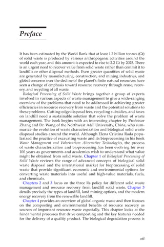 Biological Processing Of Solid Waste Mukesh Kumar Awasthi Sunil Kumar | PDF