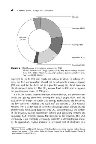 Carbon Capture Storage And Utilization A Possible Climate Change ...