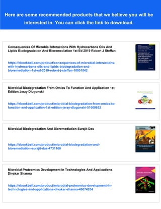 Microbial Biodegradation Of Xenobiotic Compounds Chang Youngcheol | PDF