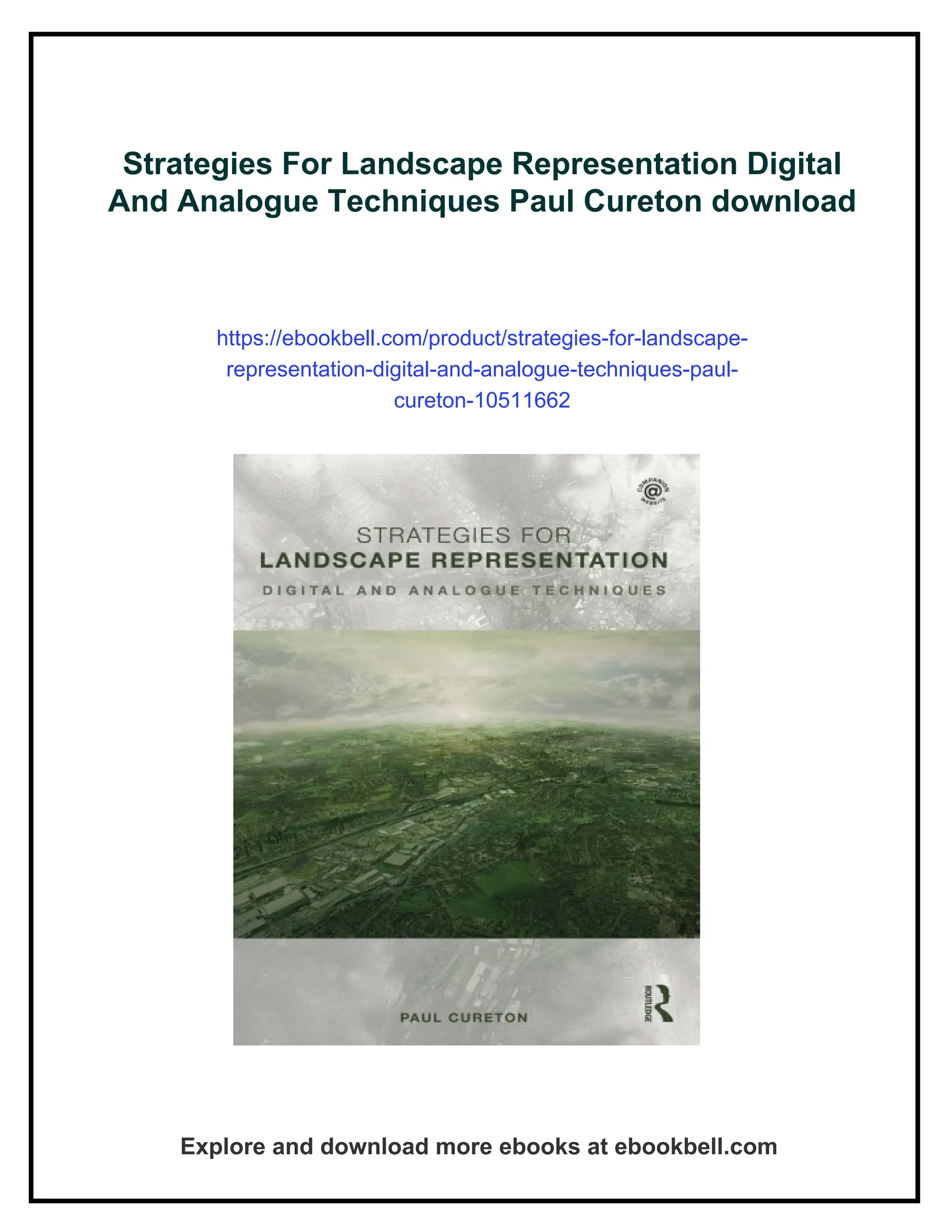Landscape Strategy.pdf Strategies For Landscape Representation Digital And Analogue Techniques ...