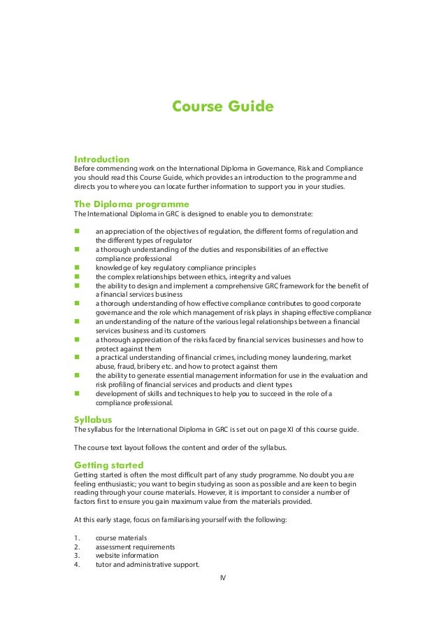 Course guide