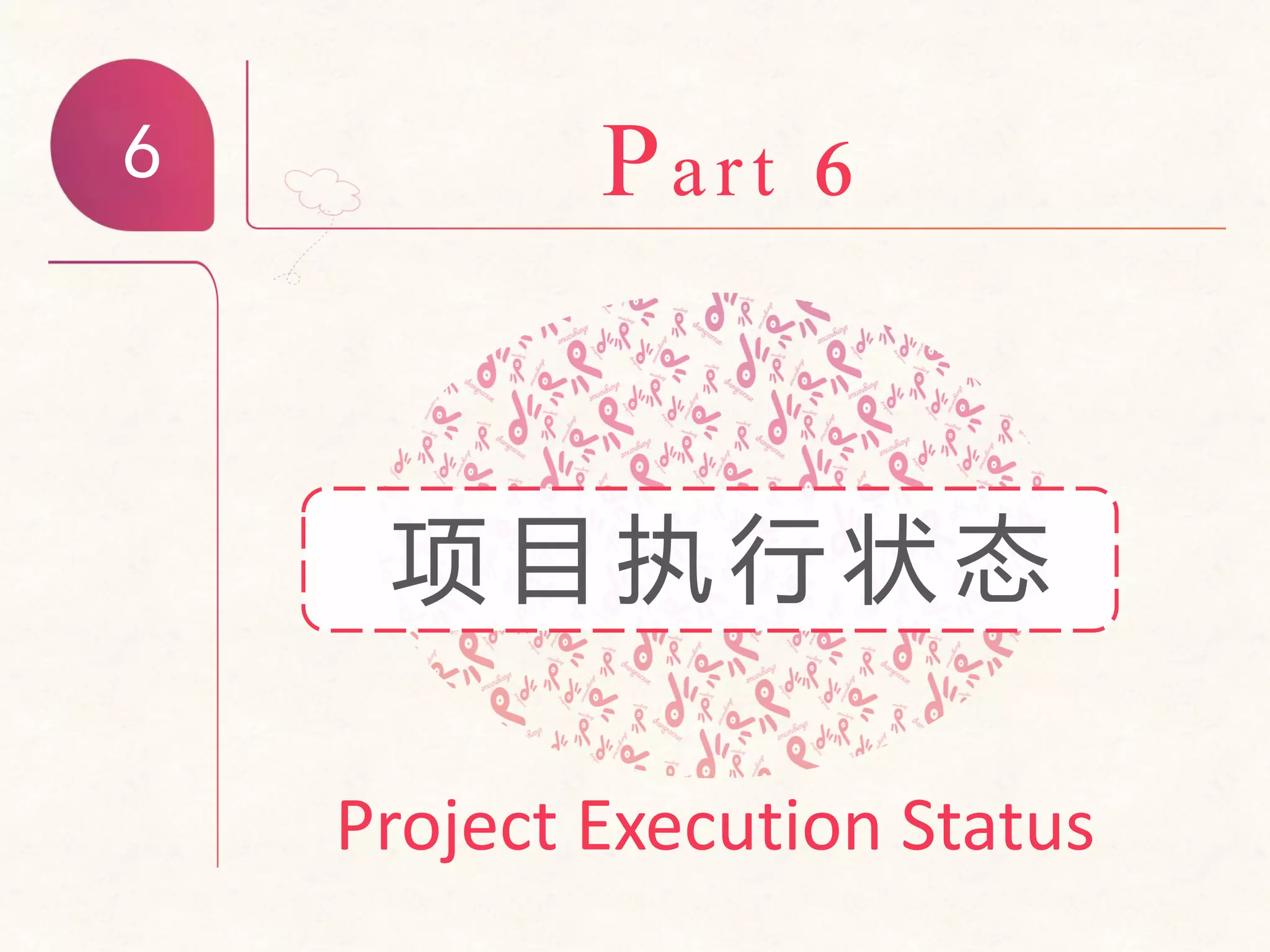 6 Part 6
Project Execution Status
项 目 执 行 状 态
 