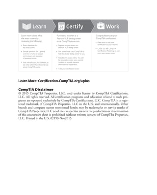 CompTIA A+ Certification All-in-One Exam Guide (Exams 220-901 & 220-902 ...