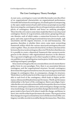 The Contingency Theory Of Organizations Donaldson Lex | PDF