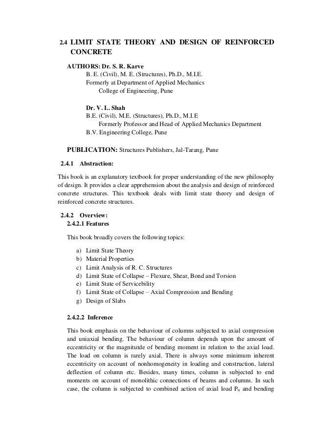 Design Of Reinforced Concrete Structures By Pillai And Menon Pdf