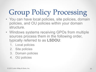 Group policy objects | PPT