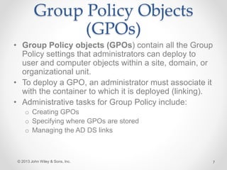 Group policy objects | PPT