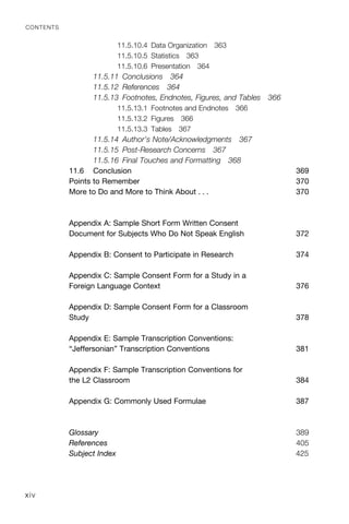 Second Language Research Methodology And Design 2nd Edition Alison ...