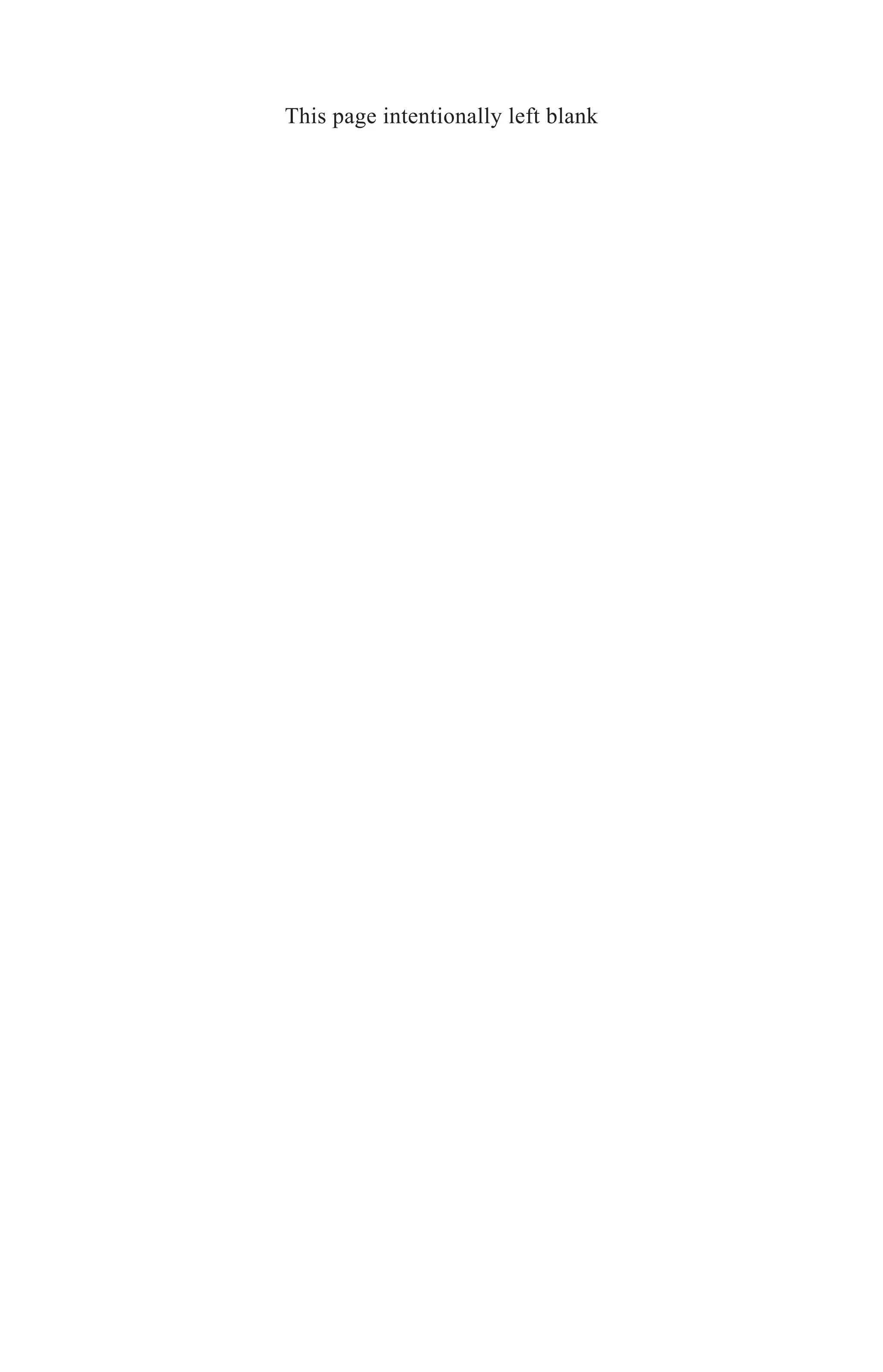 This page intentionally left blank
 