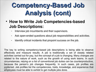 Job analysis and managing talent in the organization | PPT
