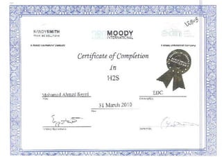 Safety Certifcates