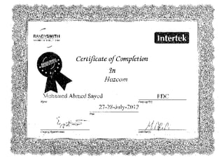 Safety Certifcates