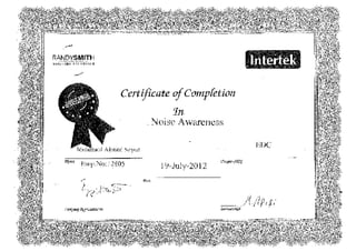 Safety Certifcates