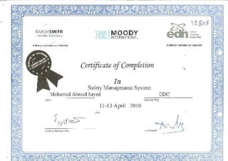 Safety Certifcates