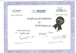 Safety Certifcates