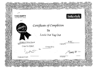 Safety Certifcates