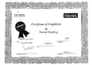 Safety Certifcates