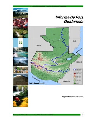 IV Curso Internacional: Politica y Legislación Ambiental




                                                                 Informe de País
                                                                      Guatemala




                                                                         Regina Sánchez Castañeda




Santiago de Chile. 20 de noviembre al 7 de diciembre del 2006.                                 1
 