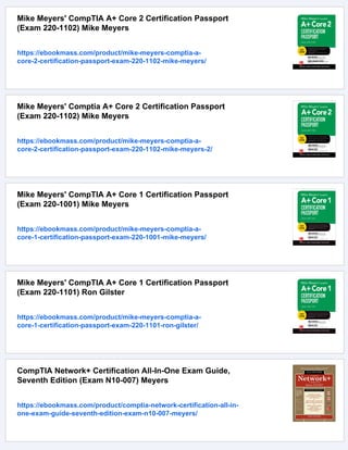 CompTIA A+ certification all-in-one exam guide (exams 220-901 & 220-902 ...
