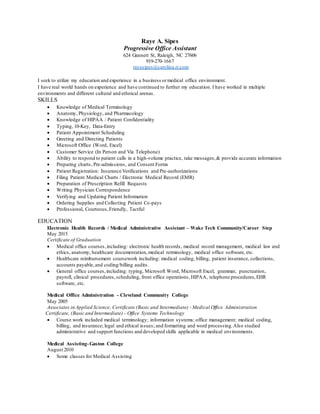 Resume Raleigh 10 15 PDF - Resume Raleigh 10 15 1 320