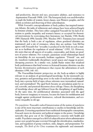Disciplining Old Age The Formation Of Gerontological Knowledge Stephen ...