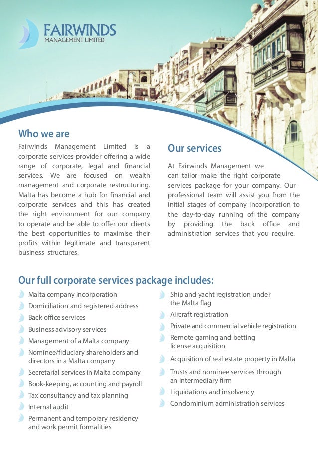 Fairwinds Customer Service >> Fairwinds Management Limited Brochure Fairwinds Customer Service >> Fairwinds Management Limited Brochure