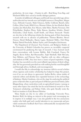 Matthew Rabun Class And Power In Roman Palestine The Socioeconomic Setting Of Judaism ...