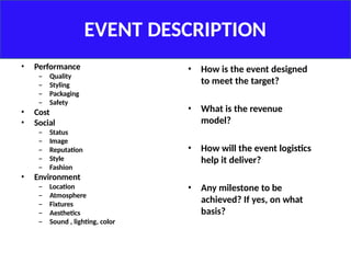 Event Management Feasibility for International | PPT