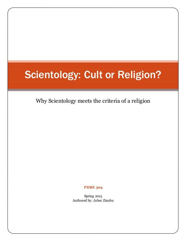 Research paper on scientology