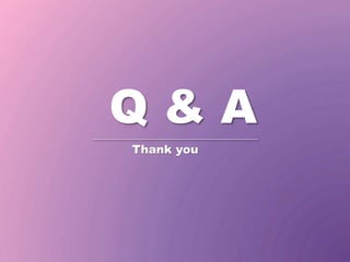 Q & A
Thank you
 