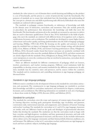 Russell Rosen Engineer The Routledge Handbook Of Sign Language Pedagogy Russell Scott Rosen | PDF